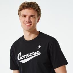 Converse Nova Center Front Erkek Siyah T-Shirt