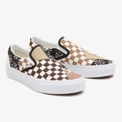 Vans UA Classic Slip-On Patchwork Kadın Kahverengi Sneaker