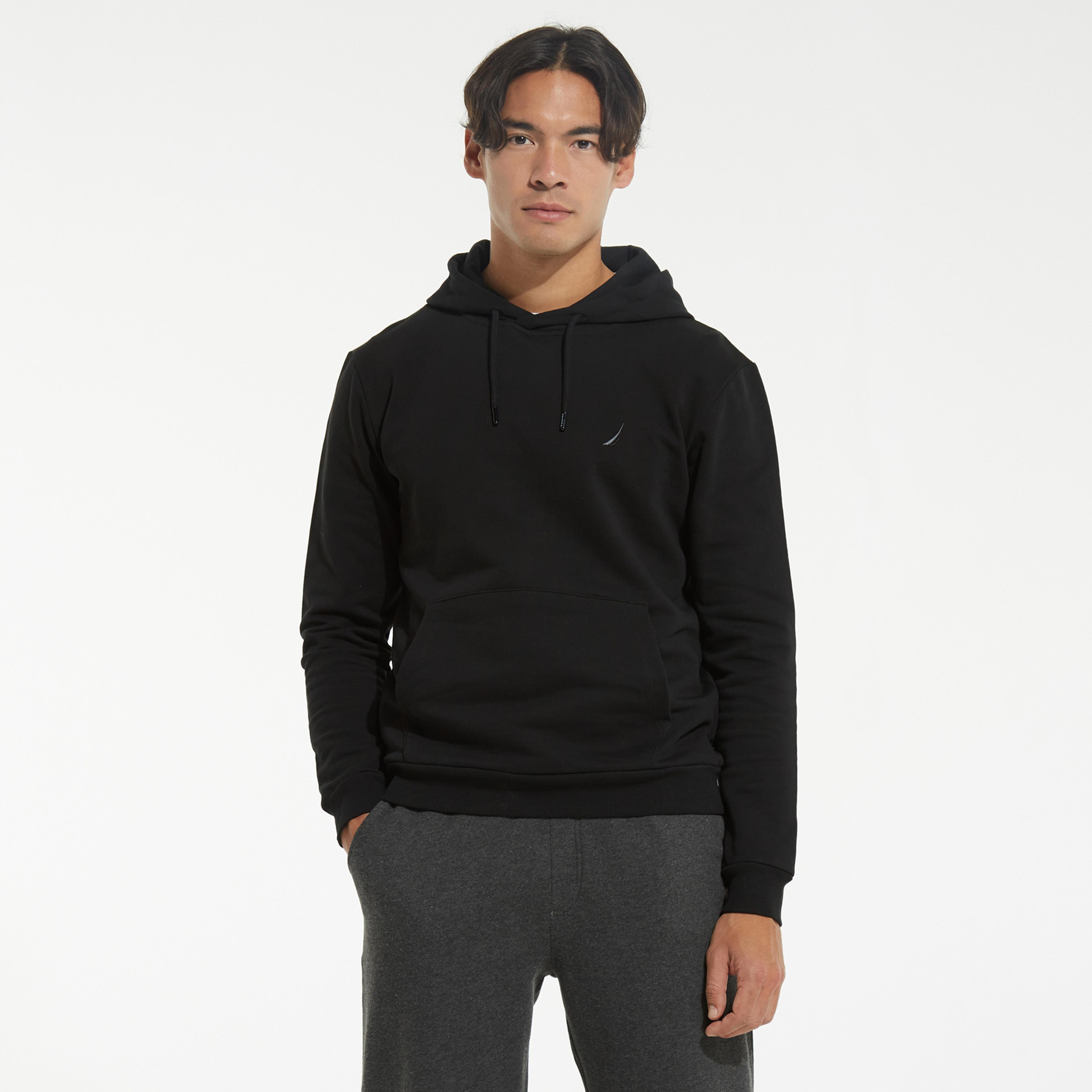 Nautica Erkek Siyah Kapüşonlu Sweatshirt