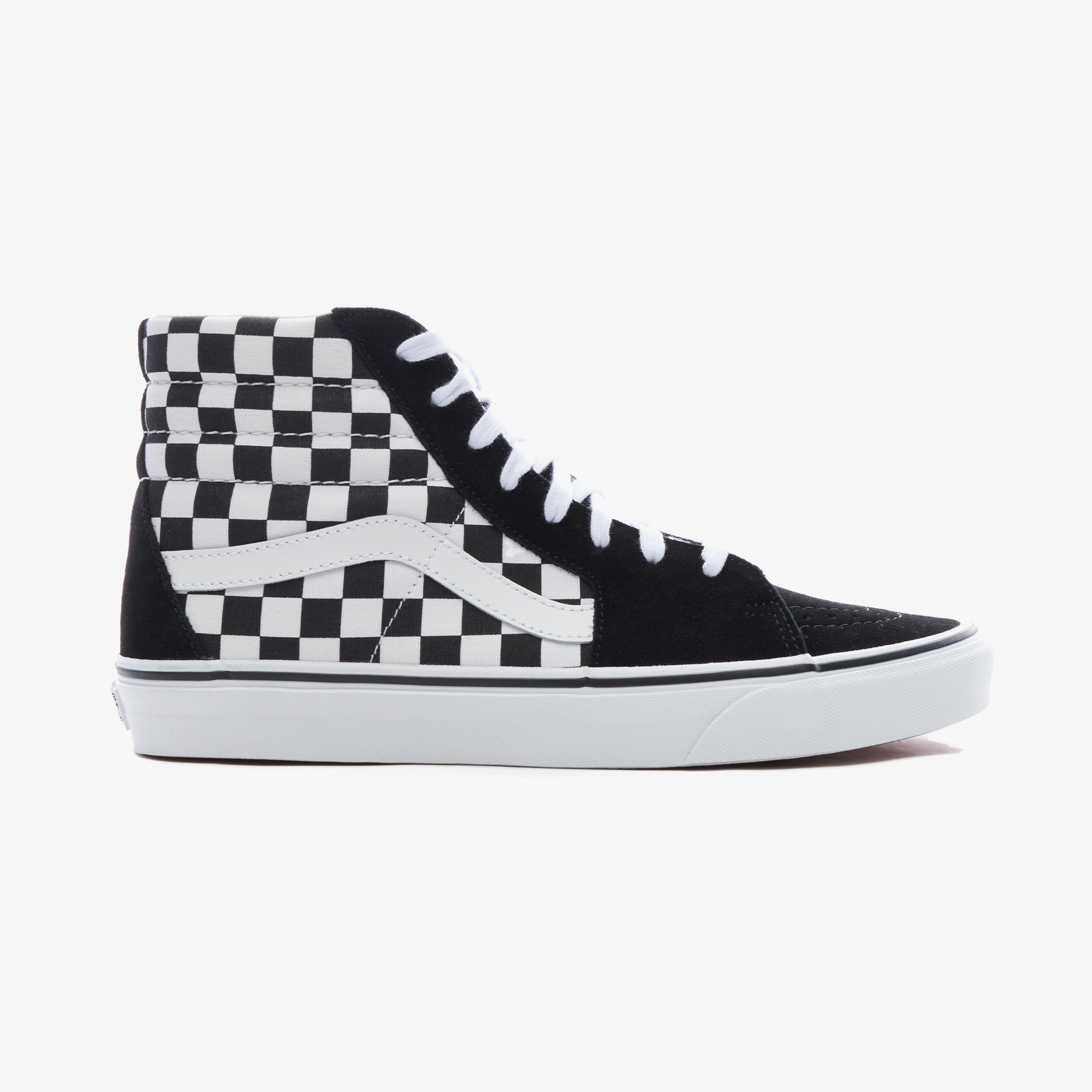 Vans UA Checkerboard Sk8-Hi Unisex Siyah Sneaker