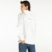 Nautica Erkek Kırık Beyaz Baskılı Kapüşonlu Sweatshirt