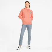 Puma Downtown Kadın Turuncu Kapüşonlu Sweatshirt