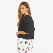 Puma Brand Love Oversized Kadın Siyah T-Shirt