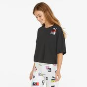 Puma Brand Love Oversized Kadın Siyah T-Shirt
