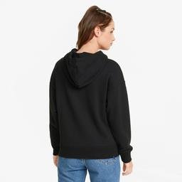 Puma Brand Love Kadın Siyah Kapüşonlu Sweatshirt