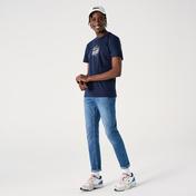 Lacoste Erkek Regular Fit Bisiklet Yaka Baskılı Lacivert T-Shirt