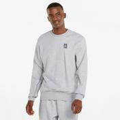Puma Pivot Crew EMB Erkek Gri Sweatshirt