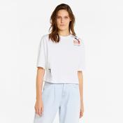 Puma Brand Love Oversized Kadın Beyaz T-Shirt