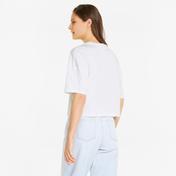 Puma Brand Love Oversized Kadın Beyaz T-Shirt