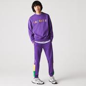 Lacoste Erkek Tapered Fit Renk Bloklu Mor Eşofman Altı