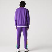 Lacoste Erkek Tapered Fit Renk Bloklu Mor Eşofman Altı