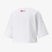 Puma x Batman Crop Kadın Beyaz T-Shirt