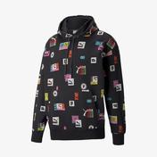 Puma Brand Love Erkek Siyah Kapüşonlu Sweatshirt