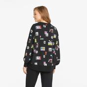 Puma Brand Love Oversized Kadın Siyah Sweatshirt