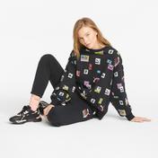 Puma Brand Love Oversized Kadın Siyah Sweatshirt