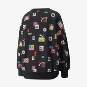 Puma Brand Love Oversized Kadın Siyah Sweatshirt
