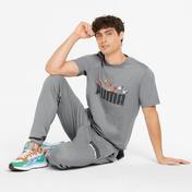 Puma x Minecraft Erkek Gri Eşofman Altı