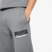 Puma x Minecraft Erkek Gri Eşofman Altı