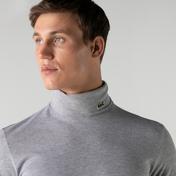 Lacoste Erkek Regular Fit Boğazlı Yaka Gri Sweatshirt