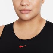 Nike Colourblok Stripe Crop Kadın Siyah T-Shirt