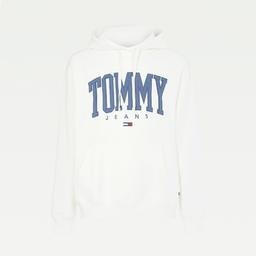 Tommy Hilfiger Collegiate Erkek Beyaz Sweatshirt