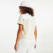 Tommy Hilfiger Collegiate Cut Sew Kadın Beyaz T-Shirt