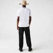 Lacoste Erkek Regular Fit Bisiklet Yaka Baskılı Beyaz T-Shirt