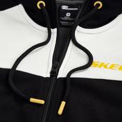 Skechers Terry Fleece Colorblock Full Zip Erkek Siyah Sweatshirt