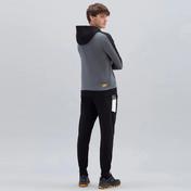 Skechers Terry Fleece Colorblock Full Zip Erkek Siyah Sweatshirt