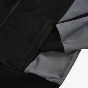 Skechers Terry Fleece Colorblock Full Zip Erkek Siyah Sweatshirt