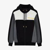 Skechers Terry Fleece Colorblock Full Zip Erkek Siyah Sweatshirt