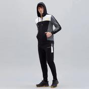 Skechers Terry Fleece Colorblock Full Zip Erkek Siyah Sweatshirt