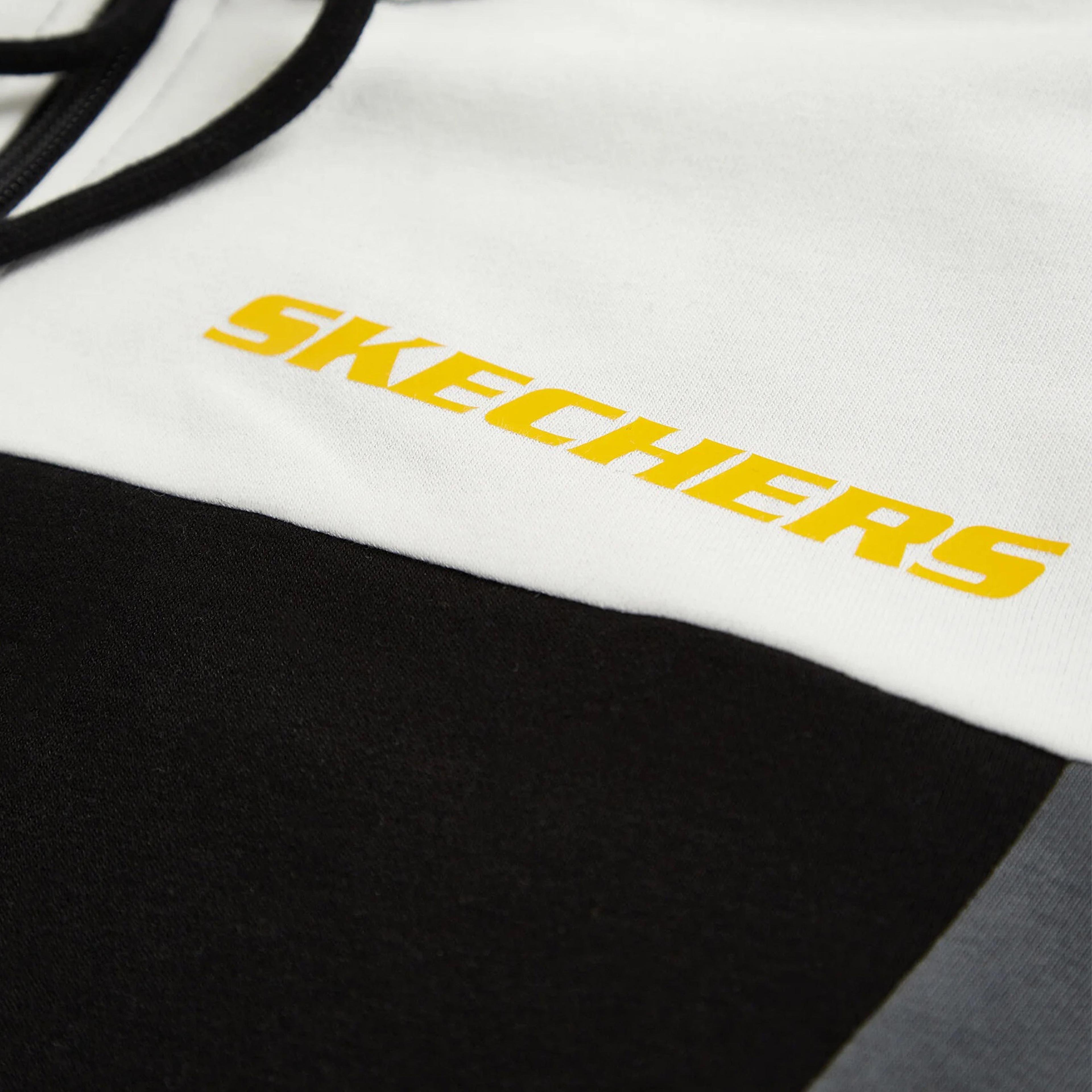 Skechers Terry Fleece Colorblock Full Zip Hoodie Erkek Siyah Sweatshirt