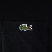 Lacoste L!VE Erkek Relaxed Fit Bisiklet Yaka Baskılı Siyah T-Shirt