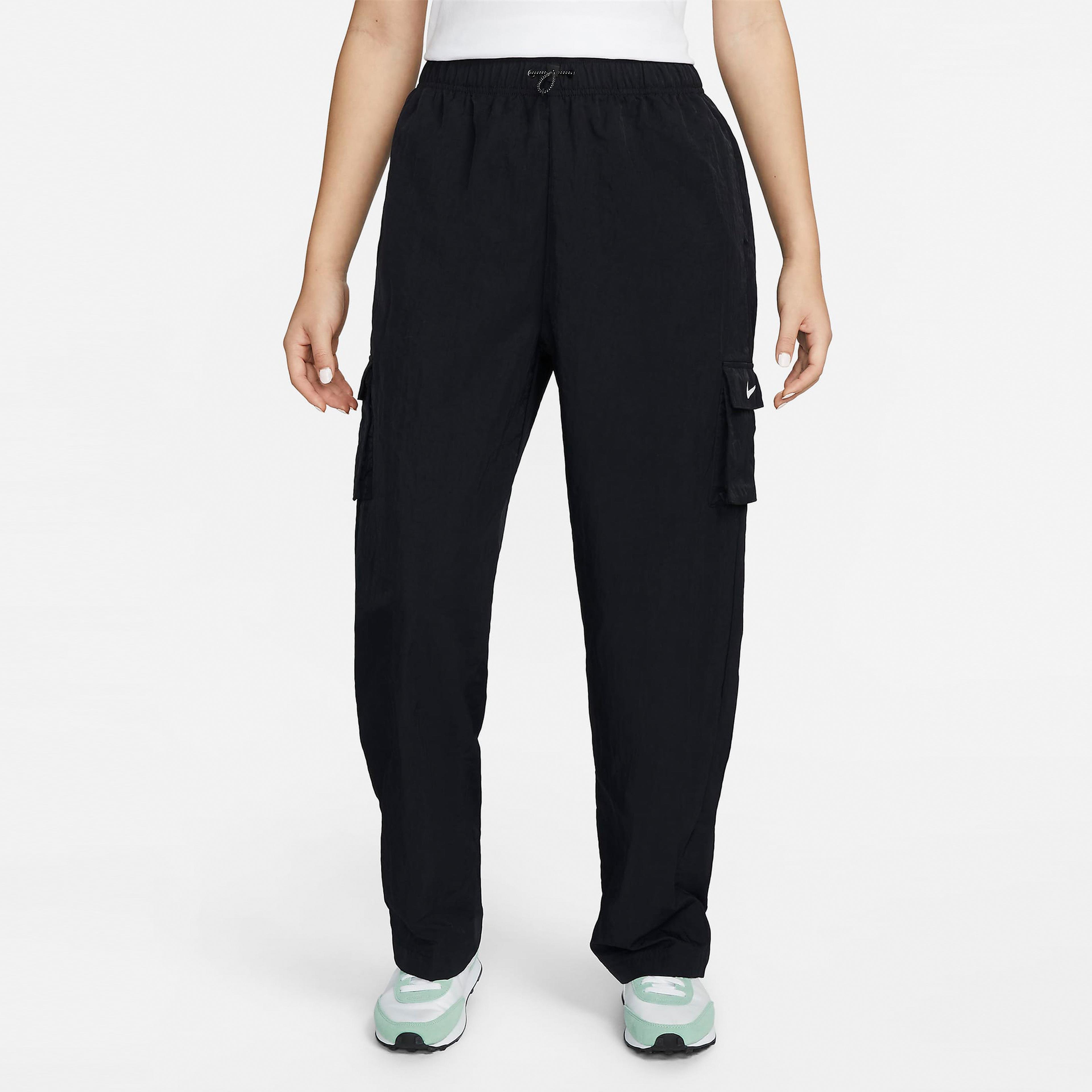 Nike Sportswear Essentials Woven Kadın Siyah Eşofman Altı