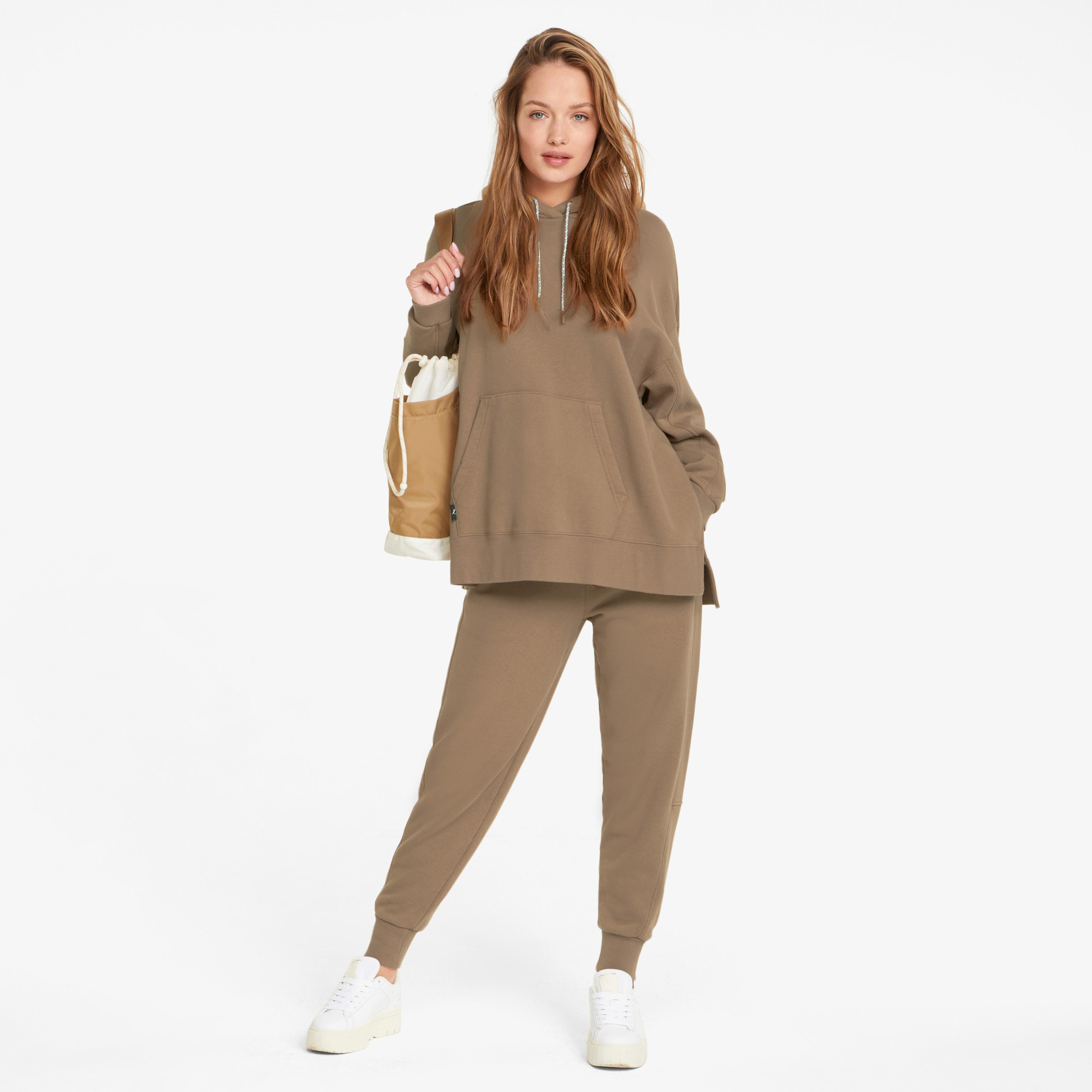 Puma Infuse Kadın Kahverengi Kapüşonlu Sweatshirt