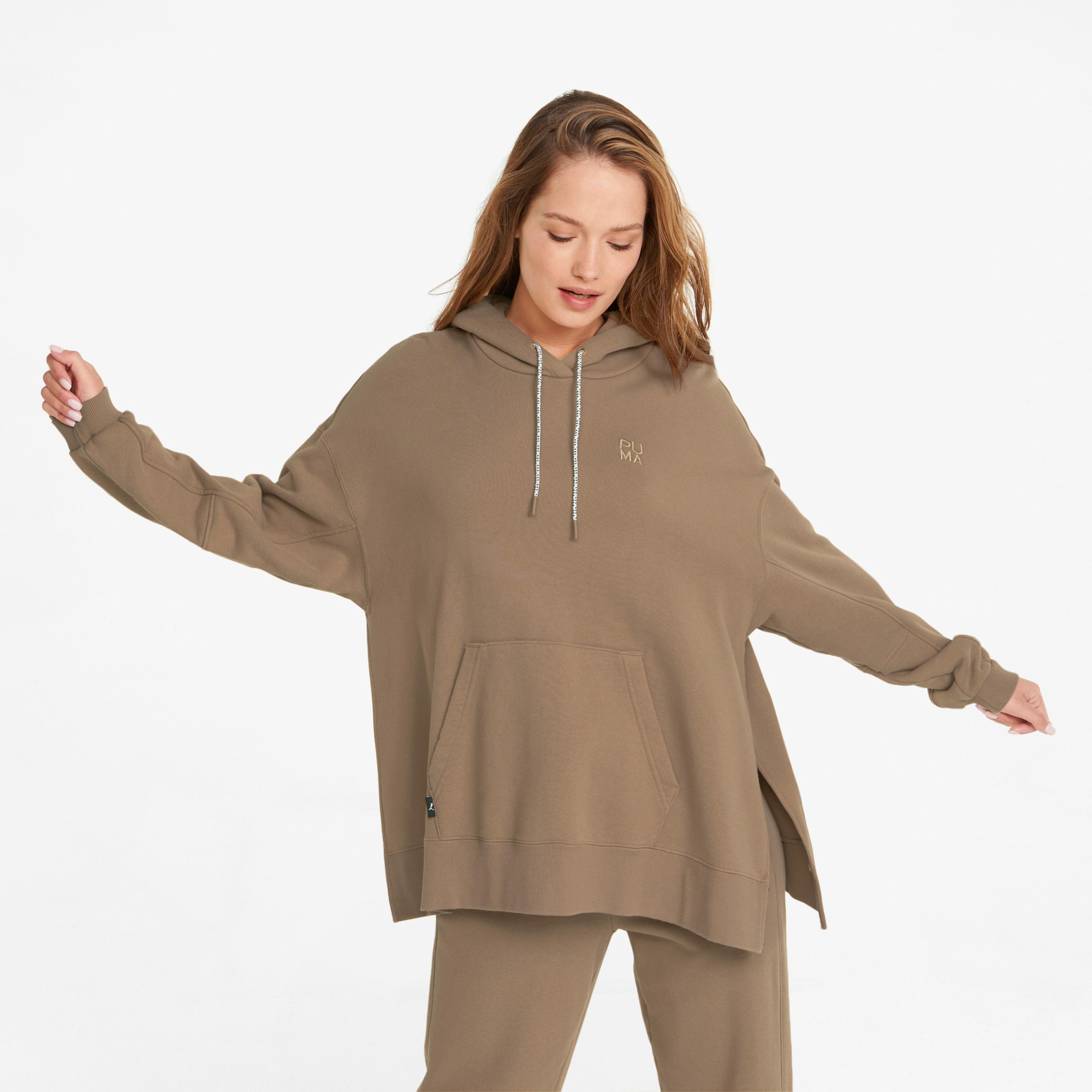 Puma Infuse Kadın Kahverengi Kapüşonlu Sweatshirt
