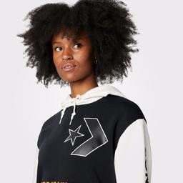 Converse Pocket Stand Out Go To Kadın Siyah Sweatshirt