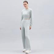 Skechers Waffle Fleece Cuff Detailed Kadın Mavi Eşofman Altı