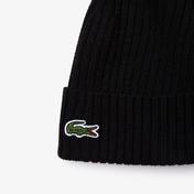 Lacoste Unisex Siyah Yün Bere