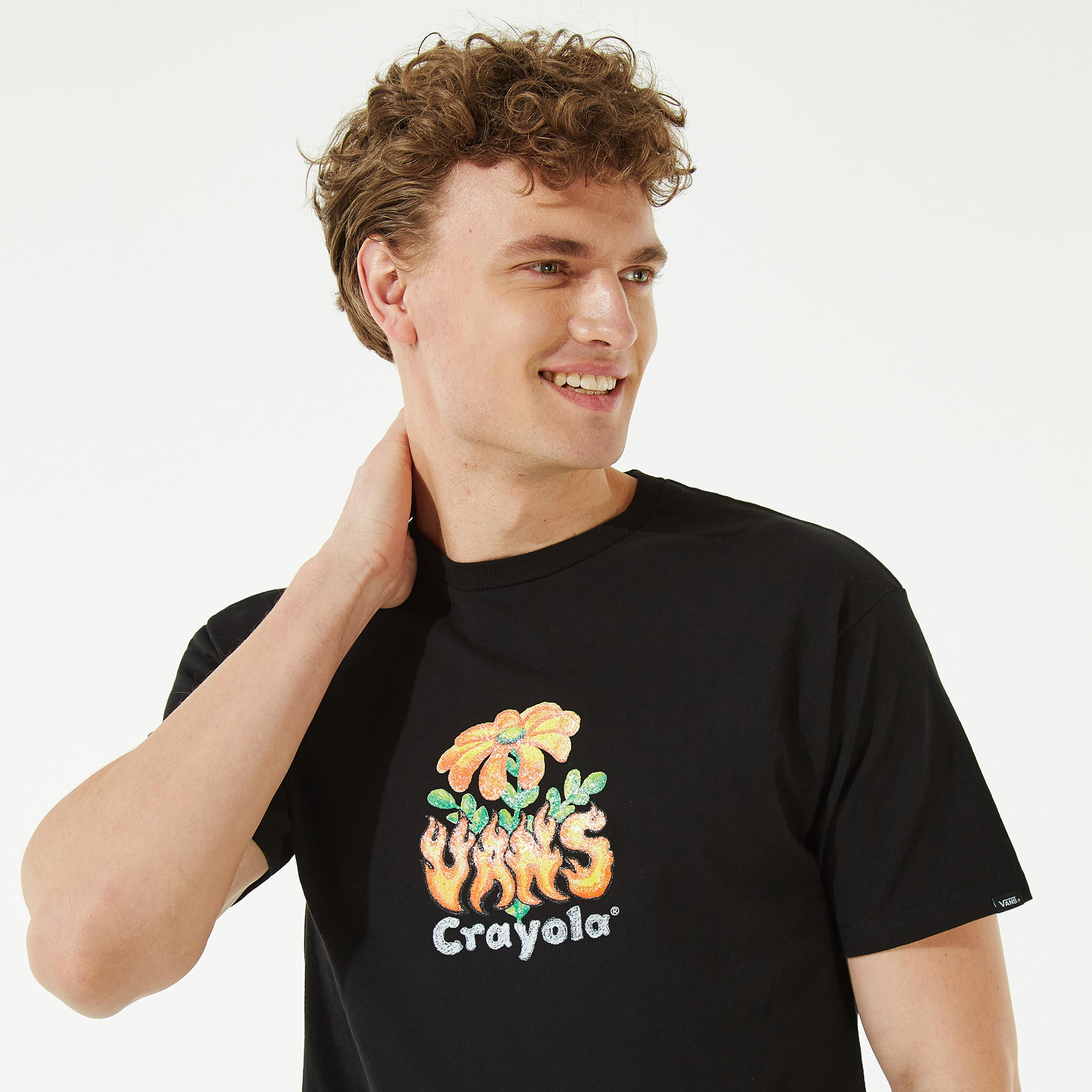 Vans X Crayola Hot Flower Erkek Siyah T-Shirt