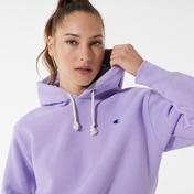 Champion Kadın Mor Crop Hoodie Sweatshirt