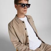 Jack & Jones Tropic Solid Crew Neck Erkek Beyaz T-Shirt