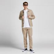 Jack & Jones Tropic Solid Crew Neck Erkek Beyaz T-Shirt