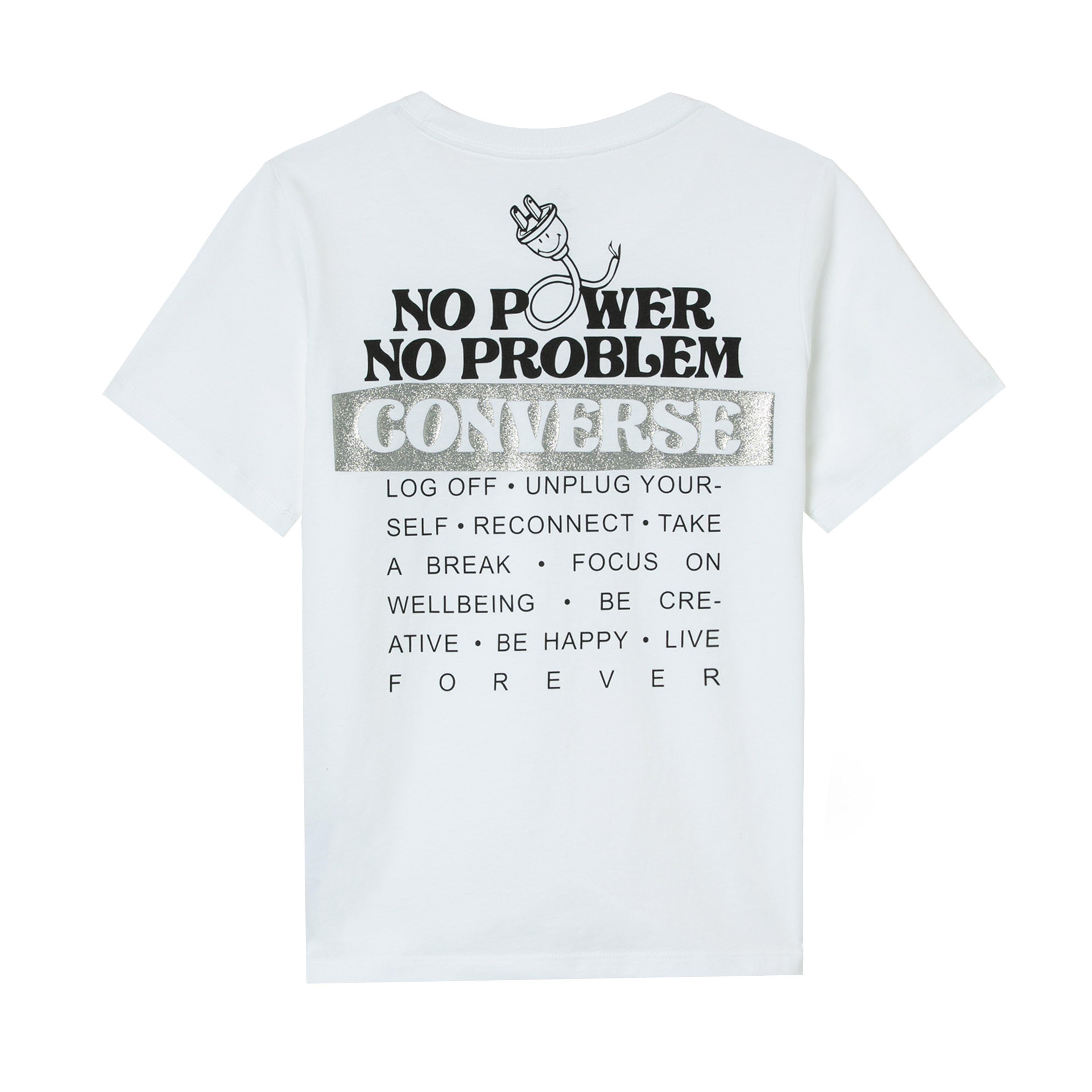 Converse No Problem Classic Kadın Beyaz T-Shirt