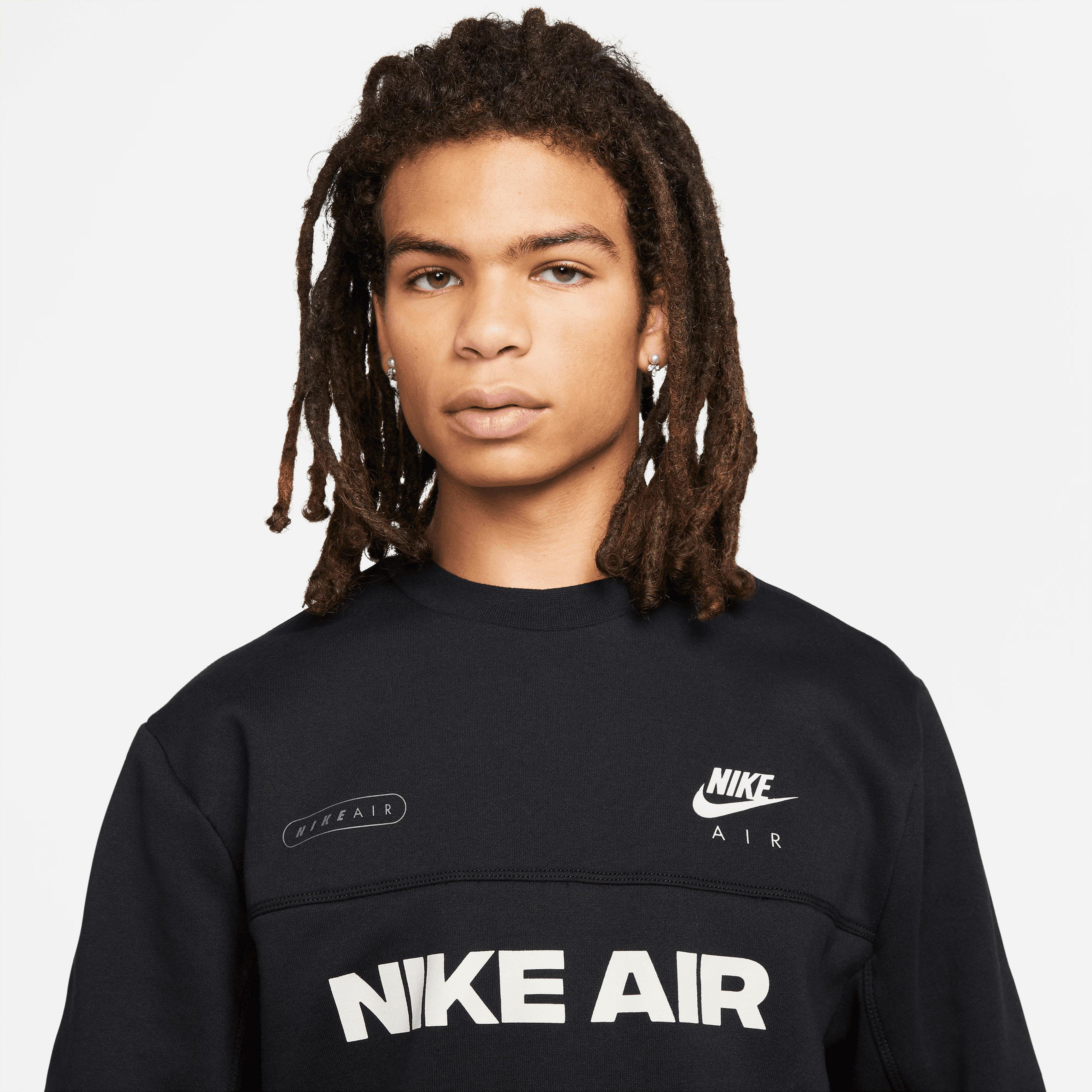 Nike Sportswear Air Erkek Siyah Sweatshirt