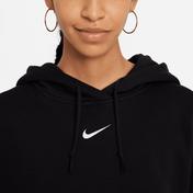 Nike Sportswear Essential Oversized Kapüşonlu Kadın Siyah  Sweatshirt