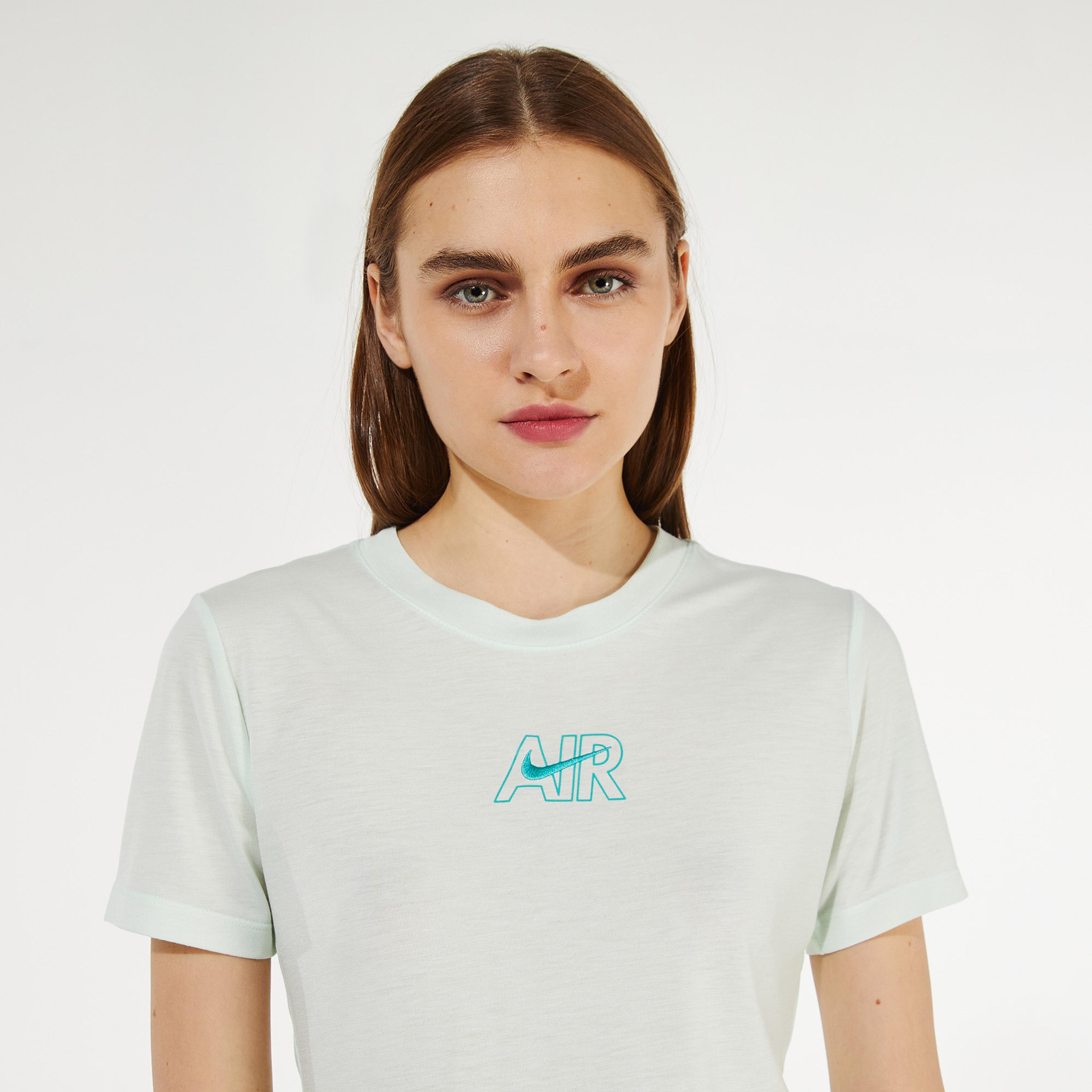 Nike Sportswear Air Crop Kadın Yeşil T-Shirt