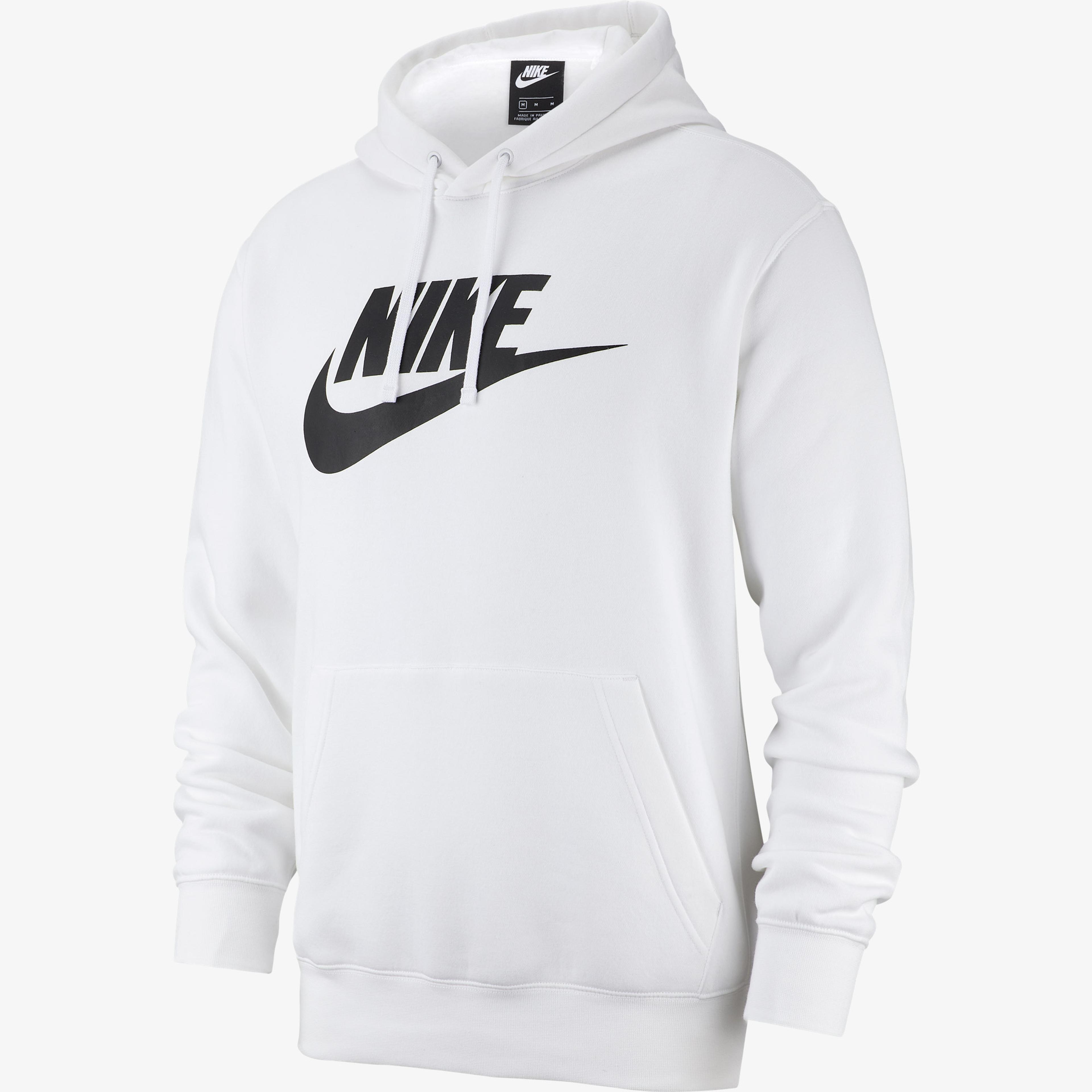 Nike Sportswear Club Fleece Kapüşonlu Erkek Beyaz Sweatshirt