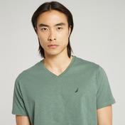 Nautica Erkek Yeşil V-Yaka T-Shirt